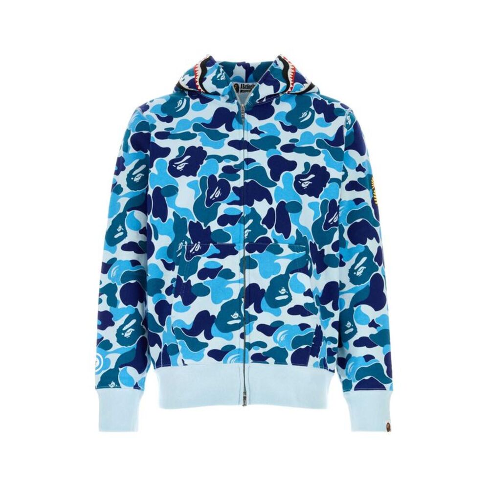 Bape Men Printed Cotton Abc Camo 2Nd Shark Sweatshirt